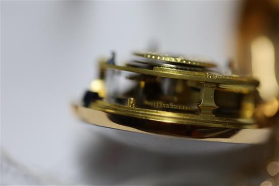 Francis Perigal, Royal Exchange, London, a shagreen, gold and gilt metal triple-cased pocket watch, No. 17897, with early provenance,